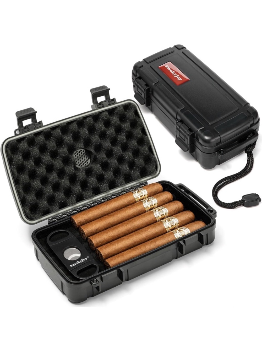 Travel Humidor Set: 4-5 Cigars